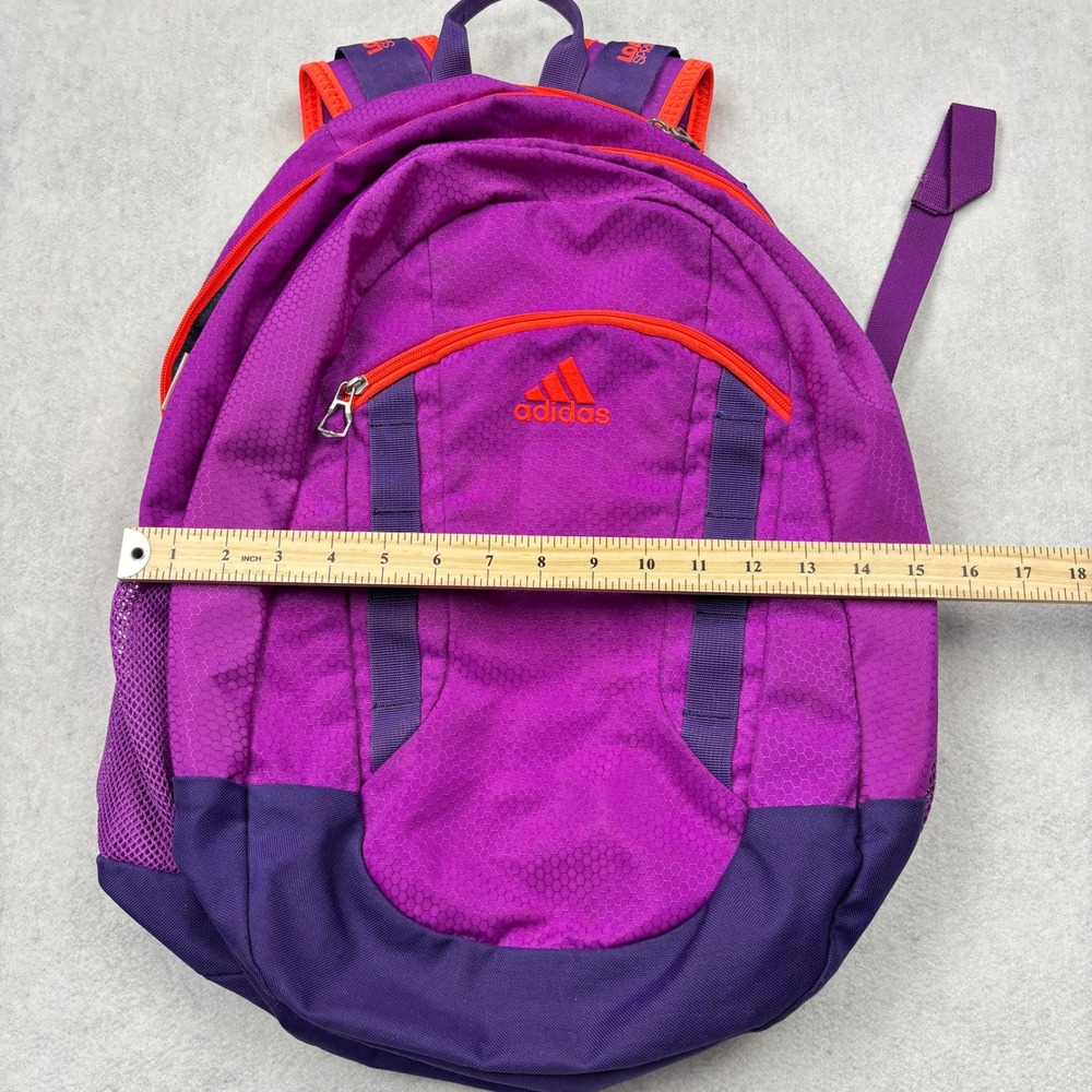 Adidas LoadSpring Backpack Pink Purple Orange 0127947 Honeycomb Ripstop Bag - Picture 11 of 15